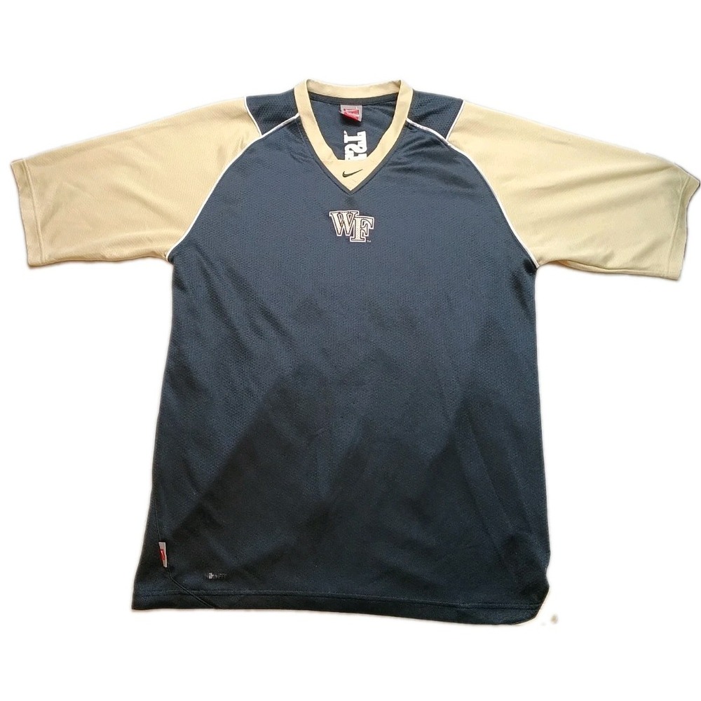 Nike Team Wake Forest N.C. Demon Deacons Fit Dry Shirt Mens Size Large NCAA